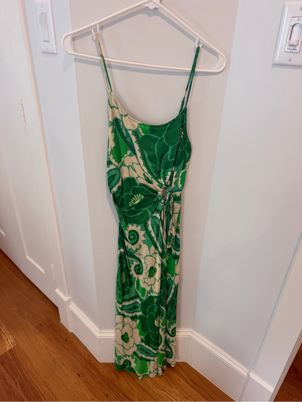 FARM Rio Green Floral Maxi Dress